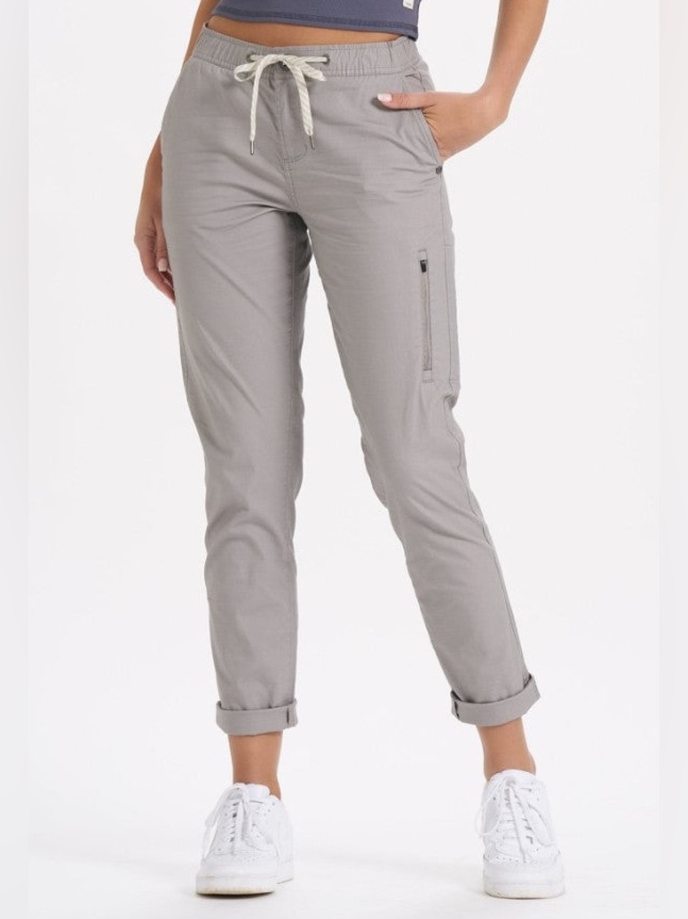 VUORI Ripstop Cargo Pants VW401 Womens Climbing Hiking Fog Gray M 28.5" Inseam